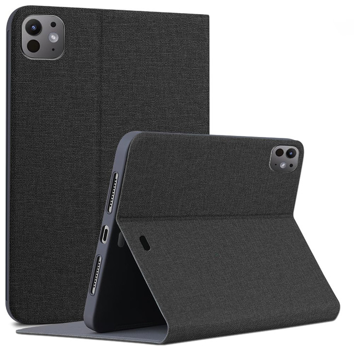 X-level for iPad Pro 11 Inch Case M4(2024, 5th Generation), [Auto Wake/Sleep] Case with Pencil Holder Lightweight Slim Protective Stand Cover, Black