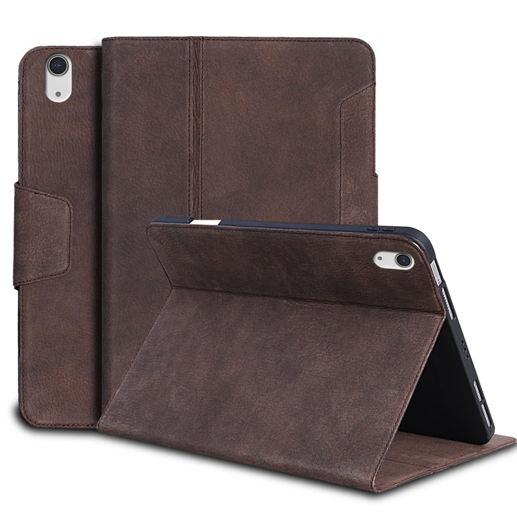 Gexmil Genuine Leather Case for iPad mini 7 (A17 Pro) 2024 / iPad mini 6 Generation 2021 8.3 Inch,Magnetic Closure,Pencil Holder,Shockproof Cowhide C