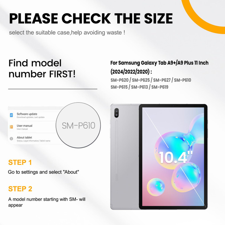 Timecity Case for Samsung Galaxy Tab S6 Lite 10.4'' 2024/2022/2020 (SM-P620/P610/P613/P615), Durable Sturdy Protective Case with Screen Protector, Ro
