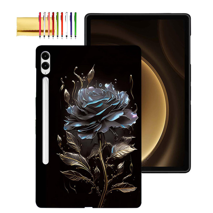 Dteck Slim Case for Samsung Galaxy Tab S10+ Plus 2024/S9 FE+ Plus/S9+ Plus 12.4" 2023,Ultra Slim Thin Lightweight Elegant Soft TPU Anti-Scratch Prote