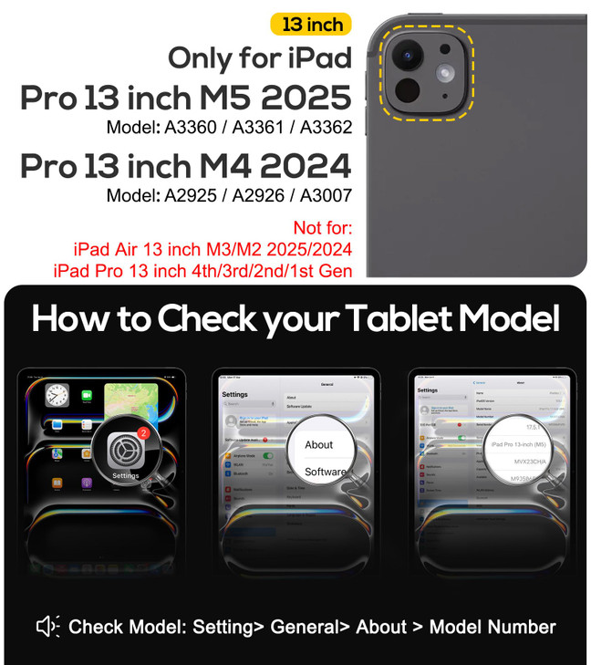 BRAECN for iPad Pro 13 Inch Case (M5/M4) 2025/2024, Heavy Duty Shockproof Silicone Cover with Multiple Adjustable Viewing Angles, Kickstand, Built-in