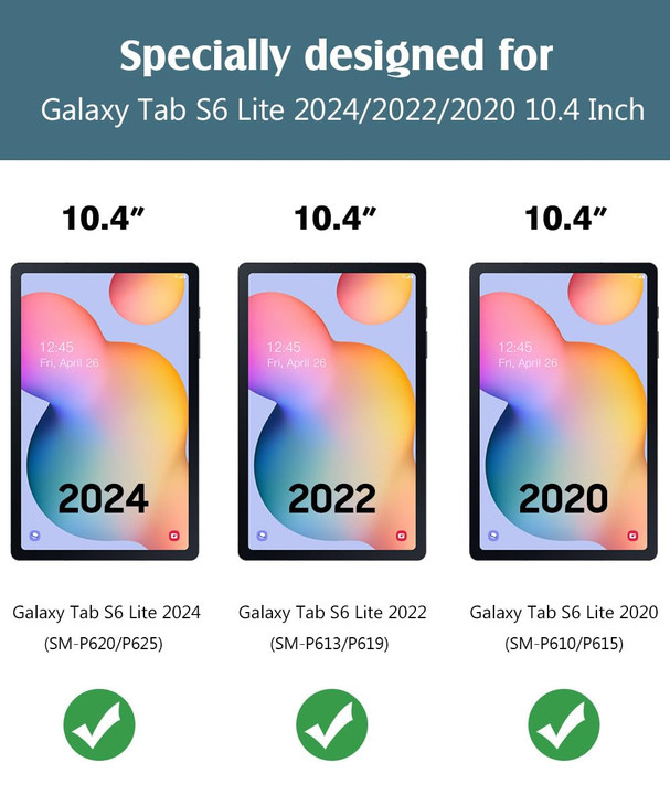TiMOVO for Samsung Galaxy Tab S6 Lite Clear Case 2024/2022/2020, Slim & Lightweight TPU Transparent Back Protective Cover for All-New Galaxy Tab S6 L