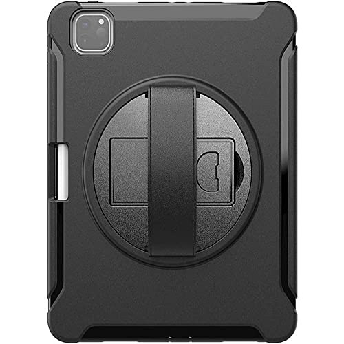 Sahara - Protection Hand Strap Series Case for iPad Pro 11" (2nd, 3rd, and 4th Gen 2020-2022), Black, (TB00016)