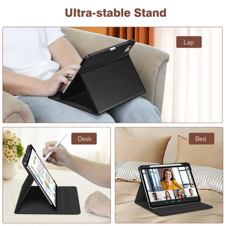 Fintie Folio Case for iPad Pro 11-inch (M5) 2025 / (M4) 2024, Magnetic Multi-Angle Smart Stand Cover with Built-in Pencil Holder & Pocket, Auto Sleep