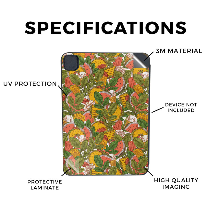 Skin Compatible with Apple Smart Folio for iPad Pro 13-inch (M4/M5) 2025 - Summer Lunch - Premium 3M Vinyl Protective Wrap Decal Cover - Easy to Appl