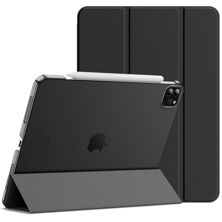 JETech Case for iPad Pro 11-Inch, 2022/2021/2020/2018 Model (4th/3rd/2nd/1st Generation), Compatible with Pencil, Cover Auto Wake/Sleep (Black)