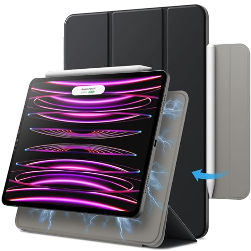 JETech Magnetic Case for iPad Pro 11 Inch (2022/2021/2020/2018 Model), and iPad Air 5/4 (10.9-Inch 2022/2020), Support Pencil 2nd Gen Charging, Magne