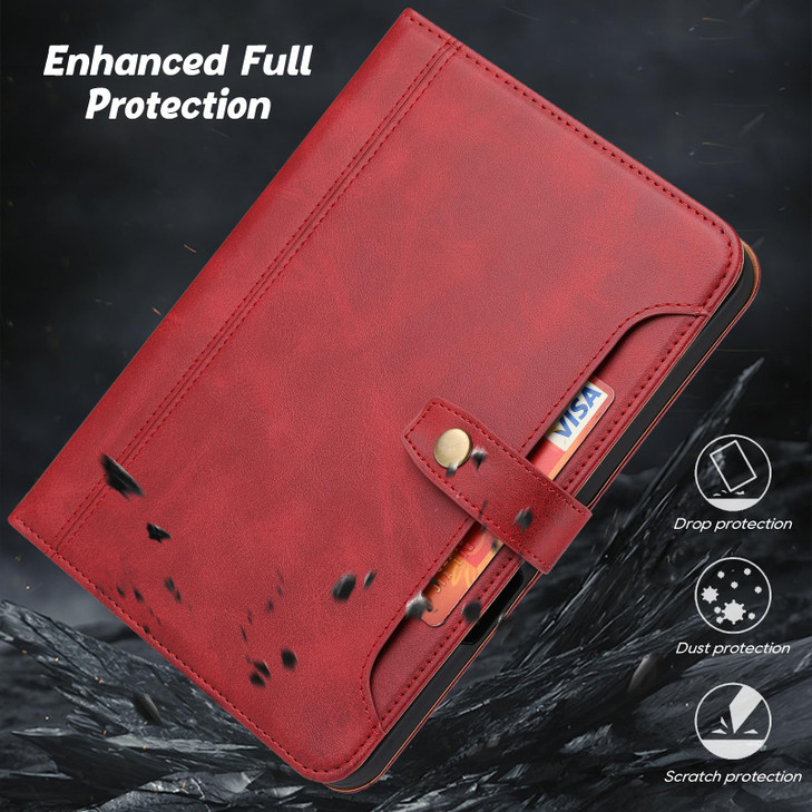 Flip Case for Apple iPad mini 7th Gen (A17 Pro)/ iPad mini 6th Gen 8.3", with Pencil Holder Smart Cover Auto Sleep Wake Protective Documents Pocket S
