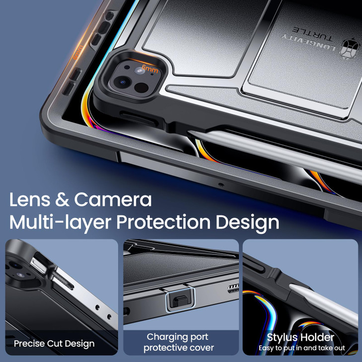 ZtotopCases for iPad Pro 13 Inch Case (M5/M4) 2025/2024,Pro 12.9 Inch 6th/5th/4th Generation 2022/2021, Full Body Protective Rugged Cover with [Penci