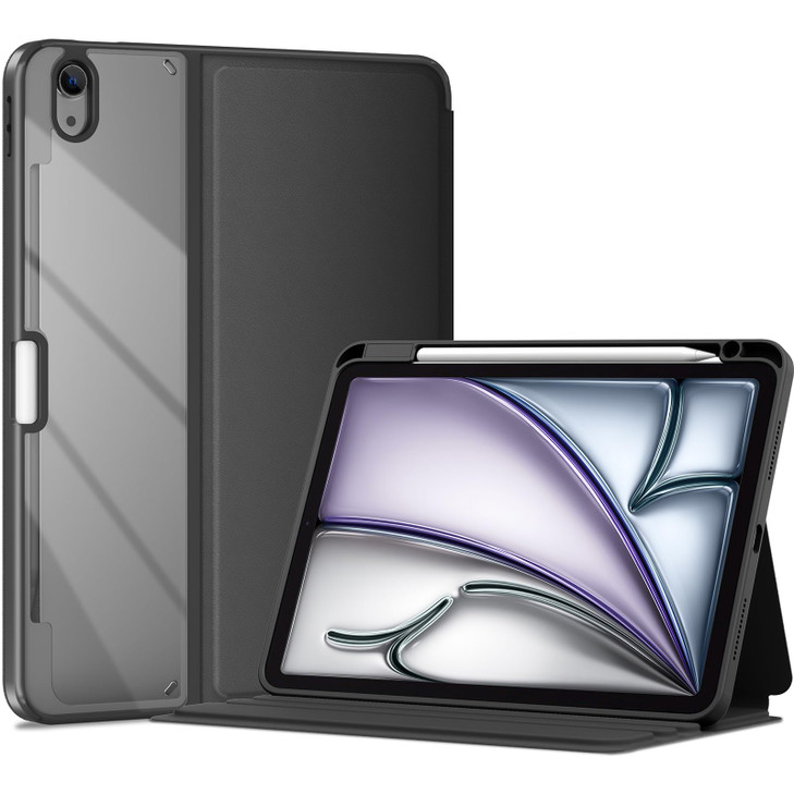 ProCase Smart Case for iPad Air 11-inch M3 2025 & M2 2024, Air 5th (2022) / 4th Gen (2020) 10.9 Inch; Shockproof Cover with Clear Back & Pencil Holde