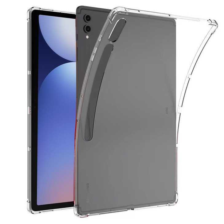 Zeking Designed for Samsung Galaxy Tab S9 Plus/ S10 Plus Case, Ultra Clear Soft Flexible Transparent TPU Skin Bumper Back Cover Shell for Galaxy Tab