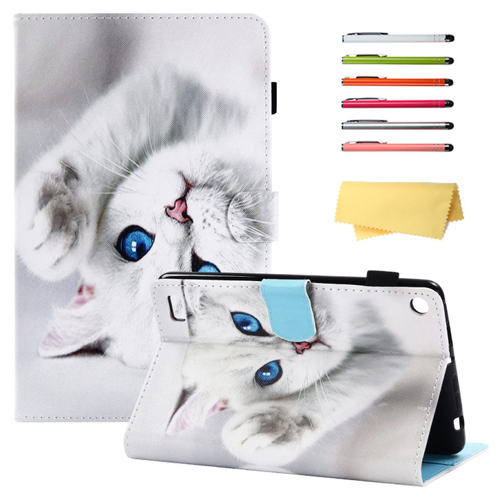 UUcovers Case for Kindle Fire 7 Tablet (5th Generation, 2015) 7 INCH with Pencil Stylus Holder/Card Pockets Slim PU Leather Folio Stand Magnetic Wall