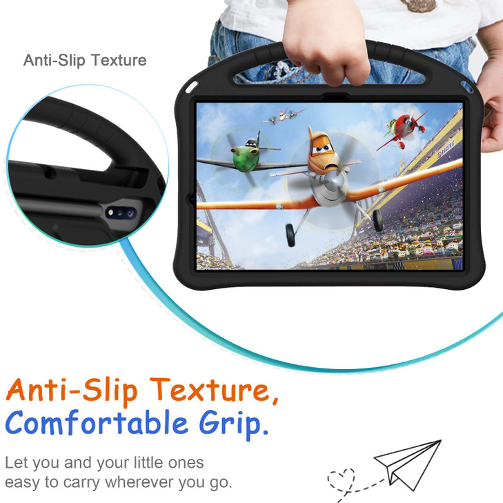 Kids Case for Samsung Galaxy Tab S10+/S9+/S8+/S7 FE/S7+/S9 FE+ 12.4", Techcircle Light Weight Shock Proof EVA Foam Handle Rugged Stand Protective Cas