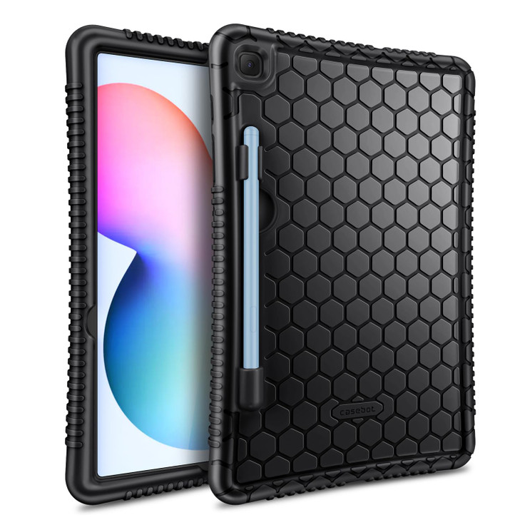 Fintie Silicone Case for Samsung Galaxy Tab S6 Lite 10.4 Inch 2024/2022/2020, Honey Comb Series Kids Friendly Light Weight Shock Proof Protective Cov