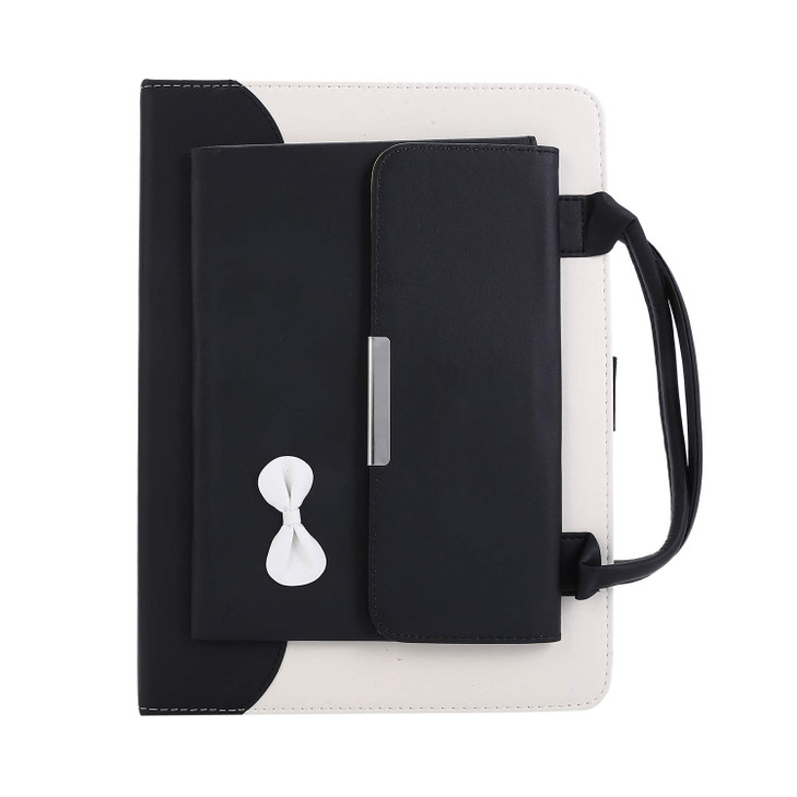 Handbag Case for iPad Pro 11" M5 M4 2018-2025 / Air 11 M2 M3 / Air 4th 5th Gen, Techcircle Cute Bowknot Pocket Wallet Folio Stand PU Leather Carrying