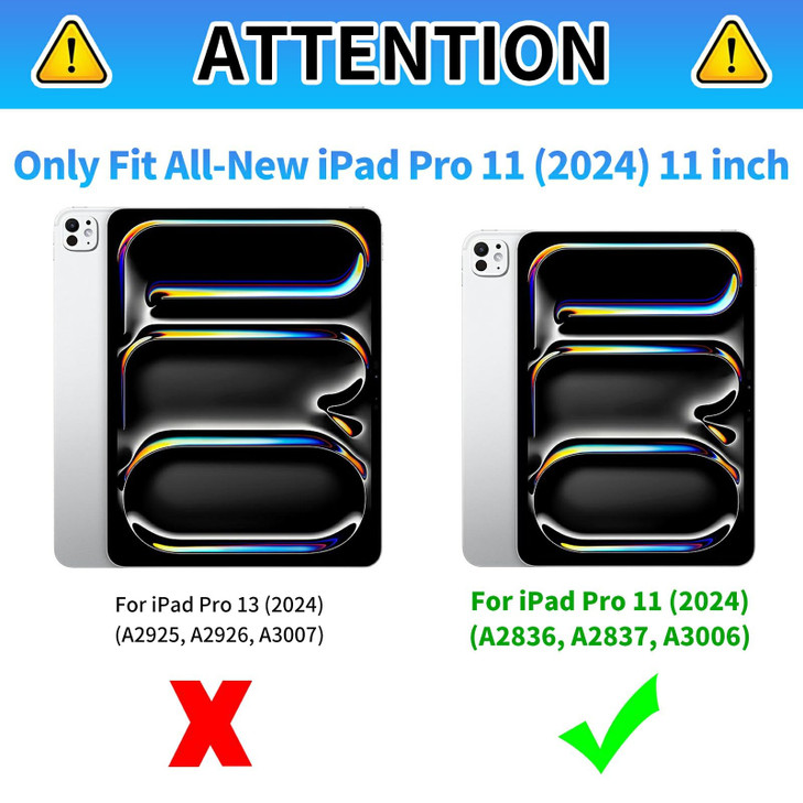 CGFGHHUY for iPad Pro 11 inch Case 2024 M4 Lightweight Protective PU Leather Smart Stand Cover with Auto Wake Sleep Case for iPad Pro 11 inch 5th Gen