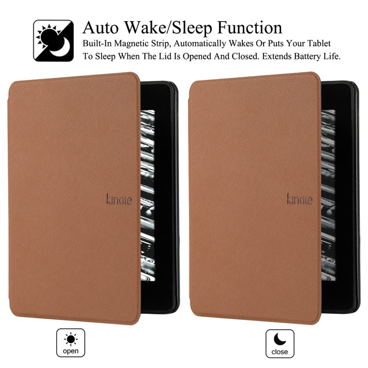 REASUN Case for New Kindle Paperwhite 2021,Premium Slim Lightweight PU Leather with Auto Sleep/Wake Smart Folio Protective Case for 6.8" Display Kind