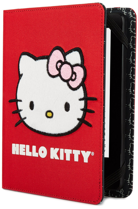 Hello Kitty Fur Face Cover - Red (Fits Kindle Paperwhite, Kindle & Kindle Touch)