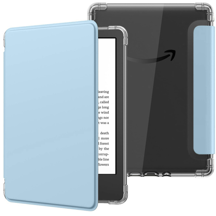 MoKo Case for 6" All-New Kindle (11th Generation-2024/2022 Release), Ultra Clear Soft Flexible Transparent TPU Back Cover with Auto Wake/Sleep for Ki