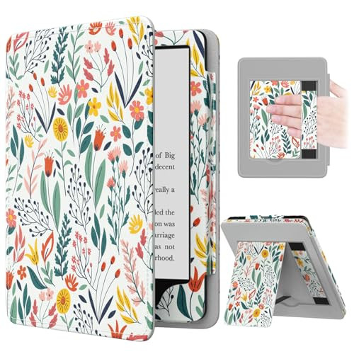 MoKo Case for 7"/6.8" Kindle Paperwhite(12th/11th Generation-2024/2021) and Kindle Colorsoft Signature Edition, Slim PU Shell Cover Case with Auto-Wa
