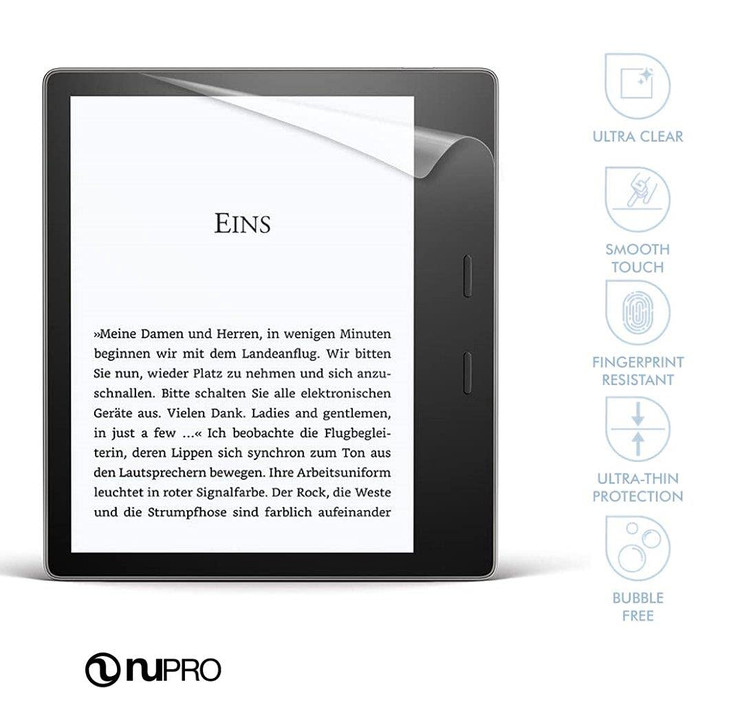 Kindle Oasis Screen Protector, Nupro 2-Pack - 2017 release