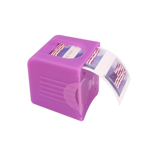 KUQILEY Stamp Roll Dispenser Postage Stamp Dispenser Compact and Impact-Resistant for Desk Organization of Home Office Supplies