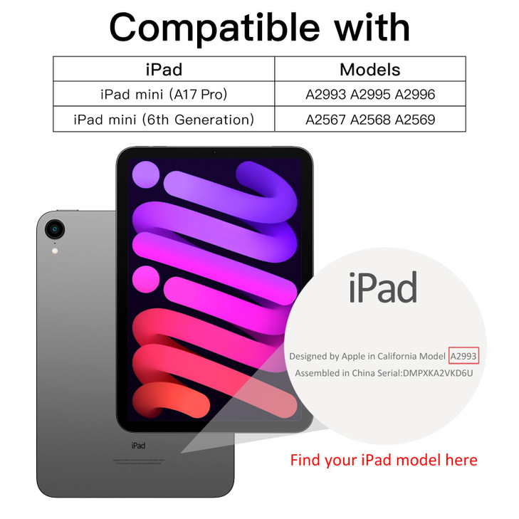 JETech Screen Protector for iPad mini (A17 Pro, 2024 Model, 7th Generation) / mini 6 (2021 Model, 6th Generation), 8.3-Inch, Tempered Glass Film, 2-P