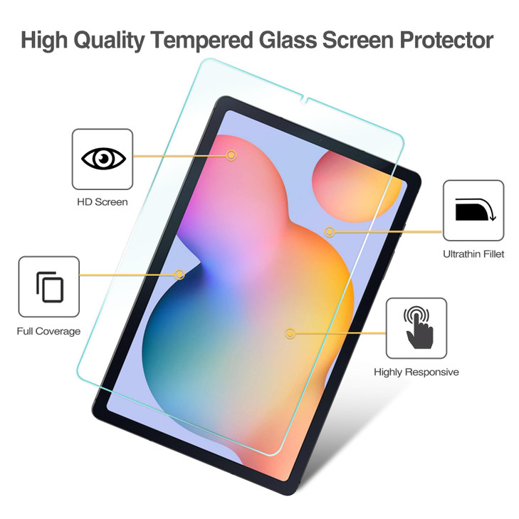 ProCase Screen Protector for Galaxy Tab S6 Lite 10.4 Inch 2024/2022/2020(SM-P620/P625/P613/P619/P615/P610), HD Clear 9H Hardness Tempered Glass Scree