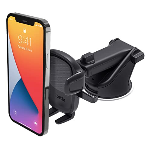 iOttie Easy One Touch Signature Dashboard & Windshield Universal Car Mount Phone Holder Desk Stand with Suction Cup Base and Telescopic Arm for iPhon
