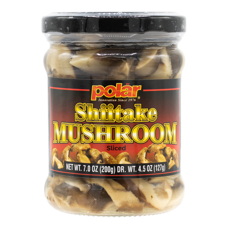 MW Polar Shiitake Mushrooms in Jar, Ready-to-eat, Easy, Sliced, Healthy, Great for Pasta, Ramen, Quiche, Omelet, Stir fry, Asian recipes, Bibimbap, S
