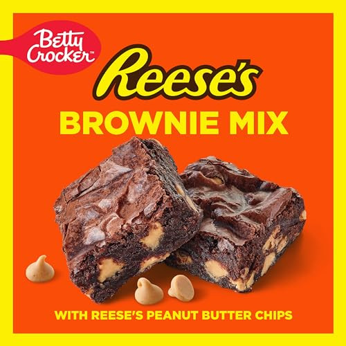 Betty Crocker REESE'S Brownie Mix With REESES Peanut Butter Chips, 16 oz