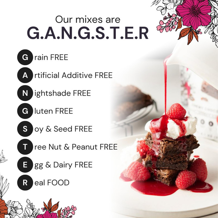eat G.A.N.G.S.T.E.R. Chewy Choconot Brownie Mix - Allergy-Friendly Baking Mix, Grain-Free, No Dairy, Nuts, Gluten, Dairy - For Paleo & AIP Diets, Try