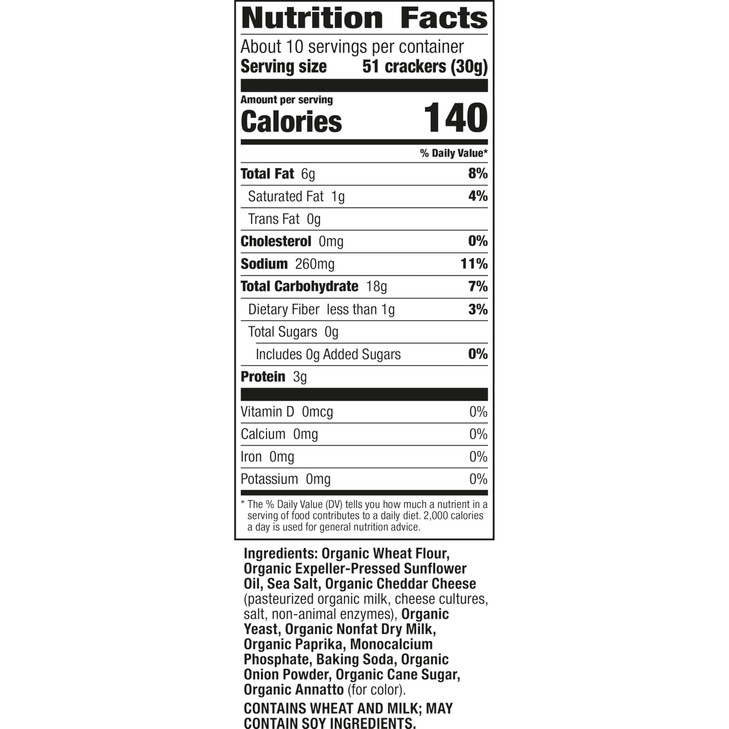 Annie's Organic Cheddar Bunnies Original Baked Snack Crackers, 11.25 oz