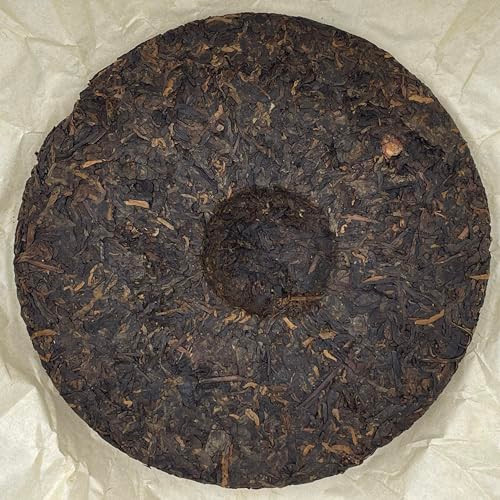 Pu-Erh tea,2003,Customized Tea Yunnan Qizi Cake Tea Green Seal,357g,Ripe