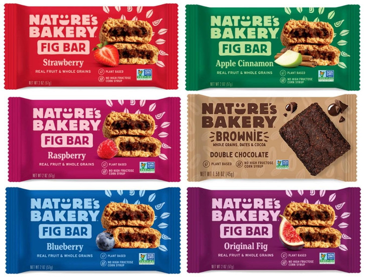 Whole Wheat Bakery Fig Bars Variety Pack 12ct Apple Peach Apricot Blueberry Raspberry Fig Strawberry