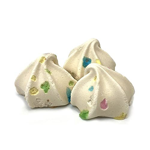 Krunchy Melts Original Meringue Cookies - Vanilla Sprinkles Flavor - Only 90 Calories Per Serving - Fat Free, Gluten Free, Dairy Free (4 Oz)