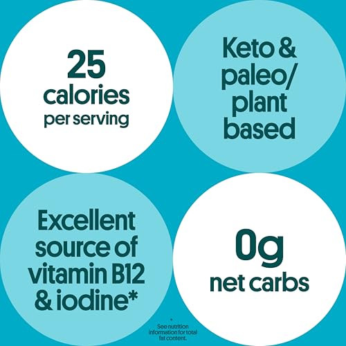 Gimme Seaweed Grab & Go Organic Premium Roasted Seaweed Snacks, Sea Salt, 5 Count Trayless, Keto, Vegan, Gluten-Free, Great Source of Omega3s and Iod