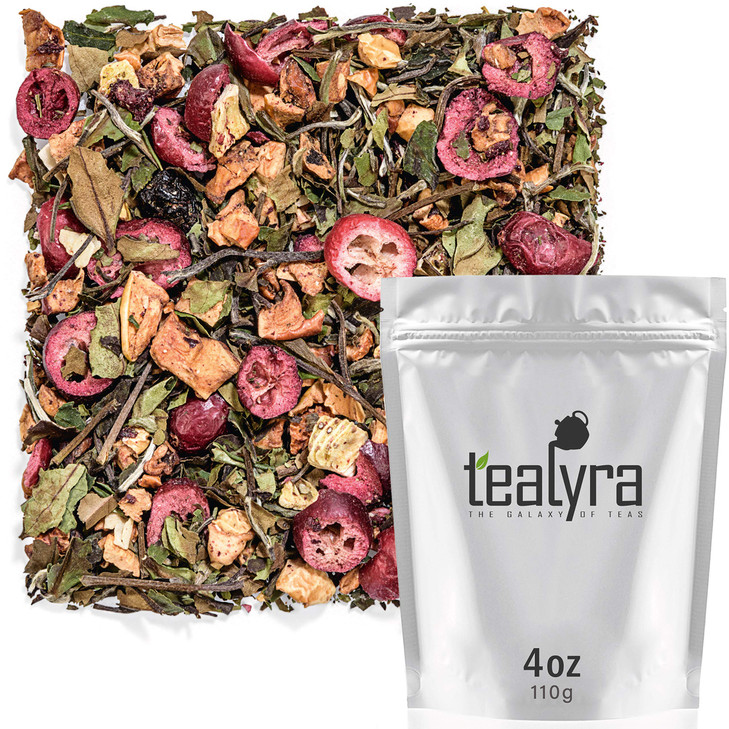 Tealyra - White Cloud Catcher - Fruity White Loose Leaf Tea Blend - Cherry - Cranberry - Antioxidants and Vitamines Rich - All Natural Ingredients -