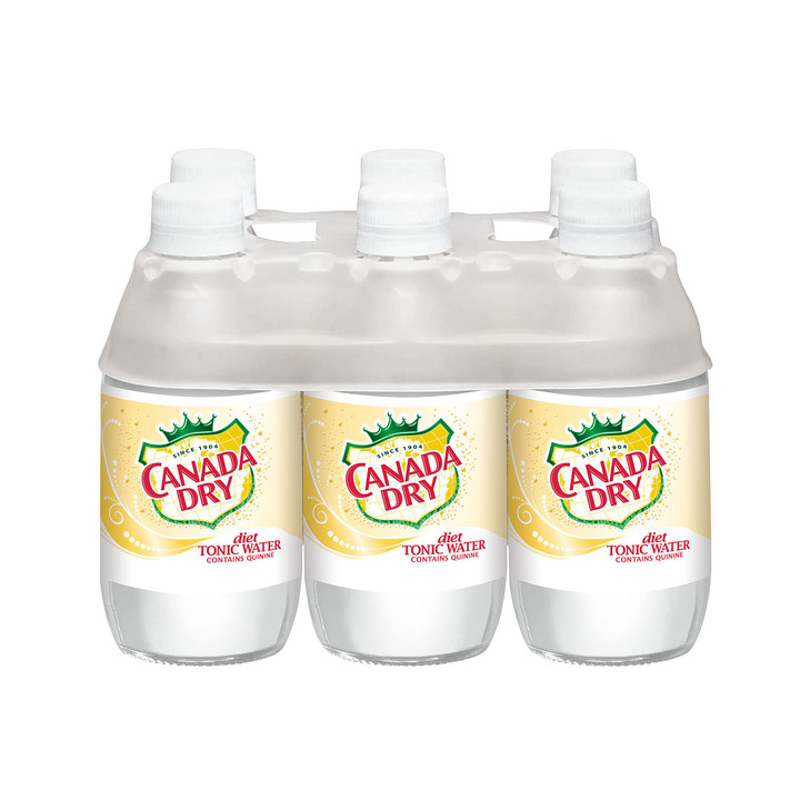 Canada Dry Diet Tonic Water, 10 Fluid Ounce Plastic Bottle, 6 Count