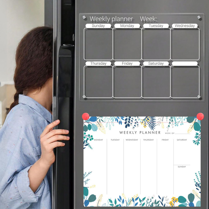 Weekly Planner Notepad Tear Off Set of 2 Weekly Calendar Pad 52 Undated To Do List Notepad Sheets Desk Planner Planning Pads Productivity Tracker for