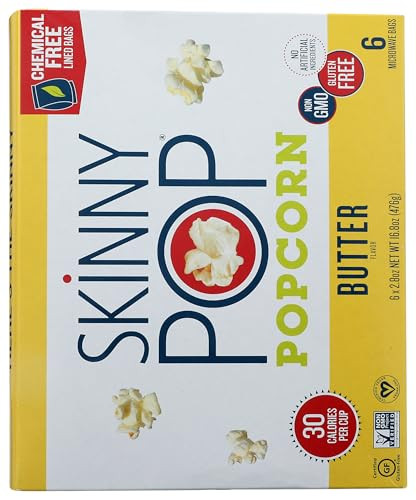 SKINNY POP Butter Microwave Popcorn, 16.8 OZ
