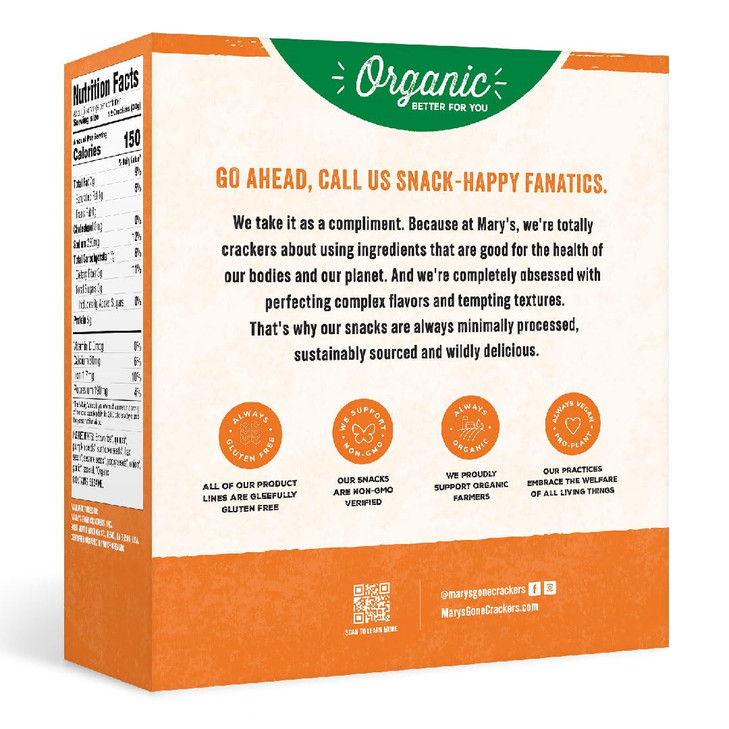 Mary's Gone Crackers Super Seed Crackers, Organic Plant Based Protein, Gluten Free, Everything, 5.5 Ounce (Pack of 1)