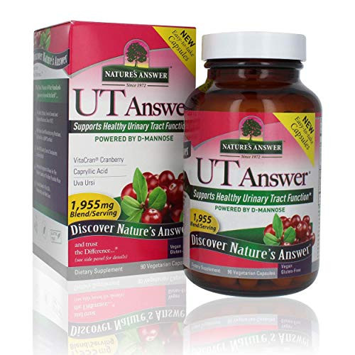Nature's Answer UT Answer with D-Mannose, 90-Count | Promotes Urinary Tract Health | Bladder Support | Natural Detox | Daily Bladder Regulator