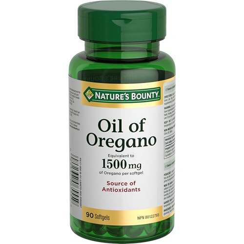 Nature's Bounty Oil of Oregano 1500 mg 90 Liquid Softgels (Packaging May Vary)