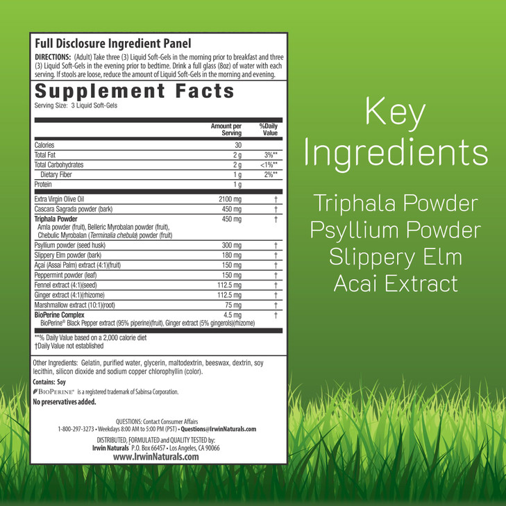 Irwin Naturals Extra Strength Colon Flush  60 Liquid Soft-Gels  Gentle Digestive & Elimination Support