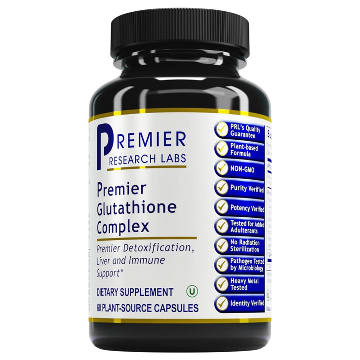 Premier Research Labs Glutathione Complex - Liver & Immune Support Supplement - Glutathione Pill for Natural Liver Cleanse - 60 Vegetarian Capsules