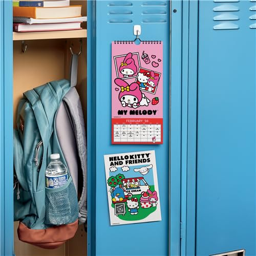 Hello Kitty and Friends Calendar 2026 - Deluxe My Melody Mini Poster Calendar Bundle with 100+ Reminder Stickers | Sanrio Gifts, Office Supplies