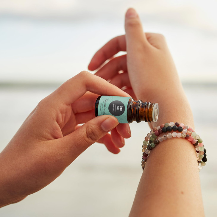 Edens Garden Capri Wrap Essential Oil Diffuser Bracelet & Necklace  Handmade Lava Rock with Genuine Crystal & Gemstone Beads for Yoga & Relaxation 