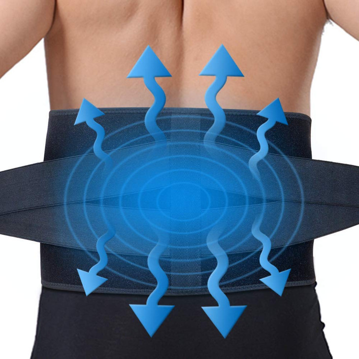 Gel Ice Pack for Back, ARRIS Back Ice Wrap with Support Belt for Pain Relief, Flexible Hot Cold Therapy Back Brace for Waist, Lower Lumbar, Injuries,