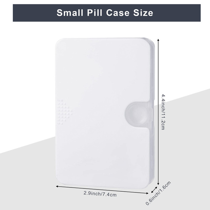 Patelai 3 Pieces Travel Pill Organizer 6 Compartments Portable Pill Case for Pocket Purse Small Drawer Type Medicine Box Vitamin Holder Container wit
